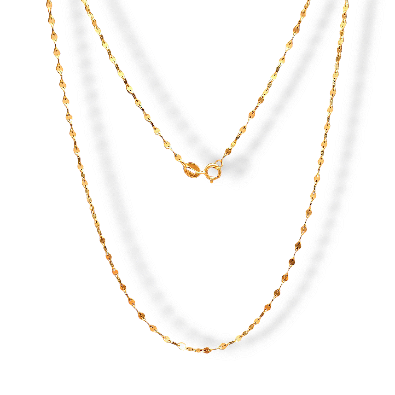 Glimmering Petal Gold Chain