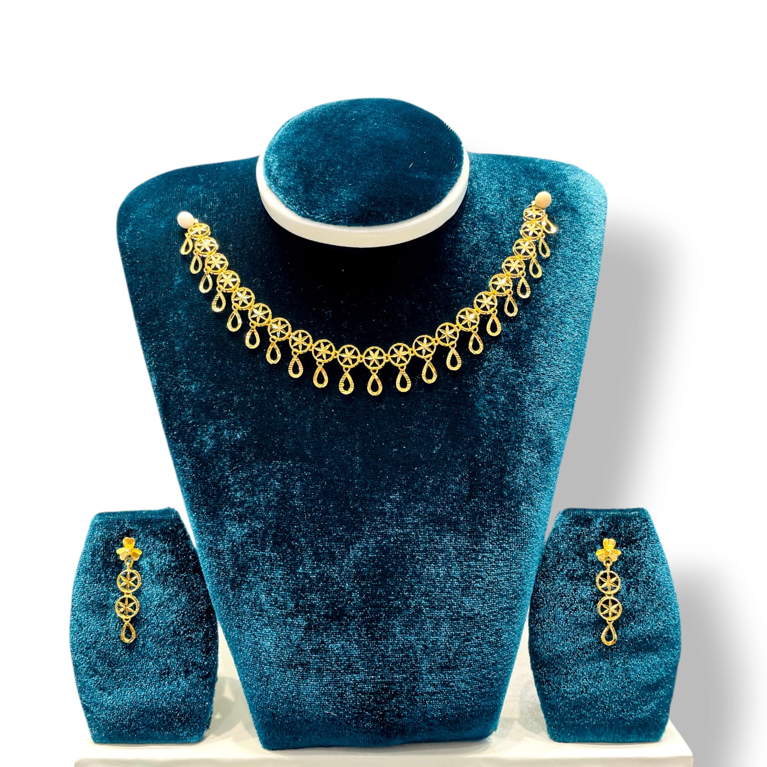 Dubai Bloom Filigree Necklace Set