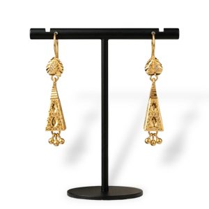 Dubai Pyramid Lattice Drop Earrings