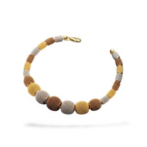 Turkish Three-Tone Mesh Bead Bracelet